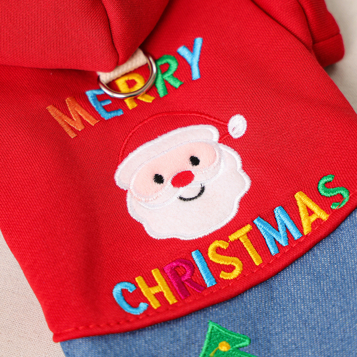 Christmas Tree Denim Dog Cat Dress/Jacket